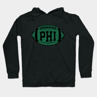 PHI Retro Football - Black Hoodie